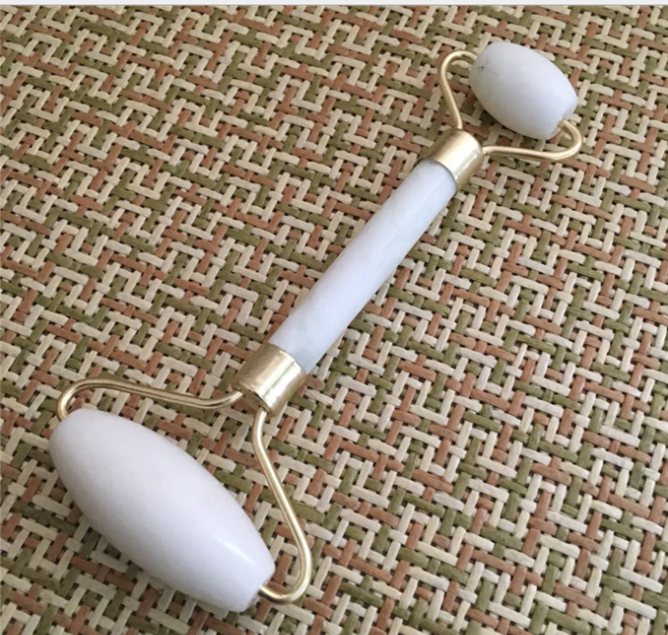 Double Head Facial Massage Roller Jade Face Slimming Body Head Neck Nature a Device Drop Shipping - Korvel