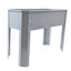Elevated garden bed, metal elevated outdoor flowerpot box, suitable for backyard and terrace, large flowerpot Grey + Steel - Korvel