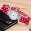 Crystal Watch Fashion Women Watch Pearl String Watch Strap Quartz Bracelet Watch models Female Clock Ladies damenuhr reloj mujer - Korvel