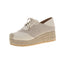 Fisherman's shoes woven grass slope heel women's shoes waterproof front strap high-heeled slope heel fisherman's casual shoes ﻿ - Korvel
