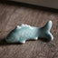 Celadon Koi Pen Holder Multi functional Small Pen Stand Creative Small Pen Stop Pen Mountain Student Desktop Exquisite Ornament - Korvel