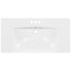 36" Single Bathroom Basin Sink, Vanity Top Only, 3-Faucet Holes, Resin - Korvel