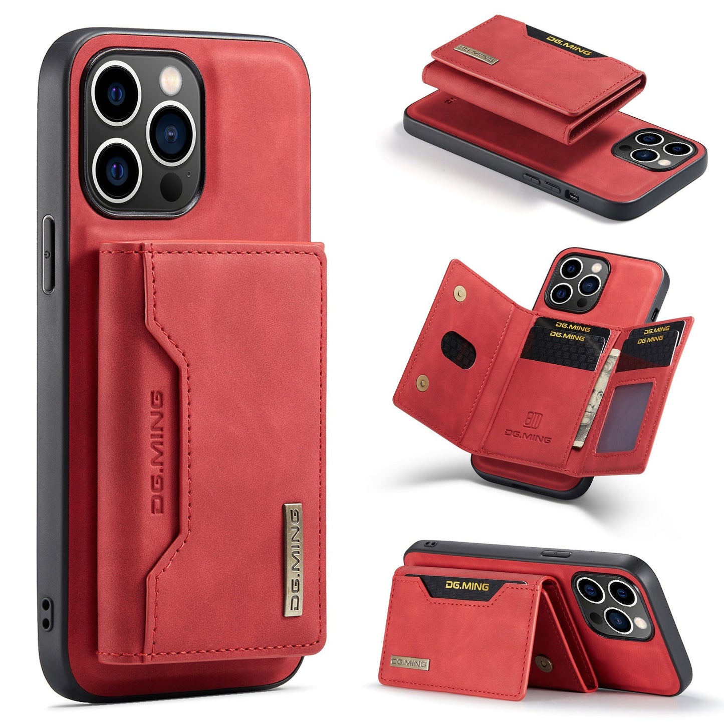 Applicable to iPhone14 Pro Max Split Card Case iP14 Plus Magnetic Card Case Protective Cover - Korvel