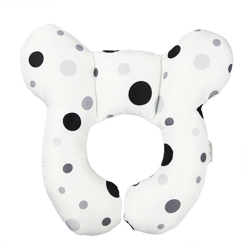 Baby head protection U-shaped pillow stroller fixed head pillow car seat sleeping protection head and neck pillow - Korvel