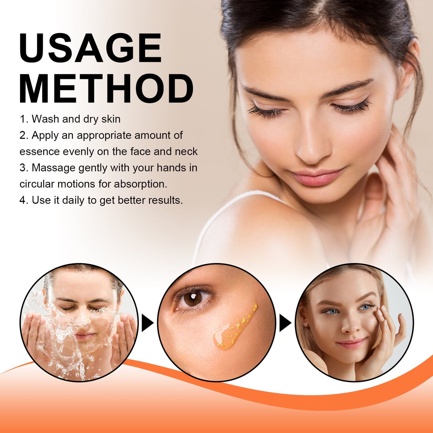 24k Gold Peptide Reversal Serum, Moisturizing Anti-wrinkle Firming And Anti-aging Essence - Korvel