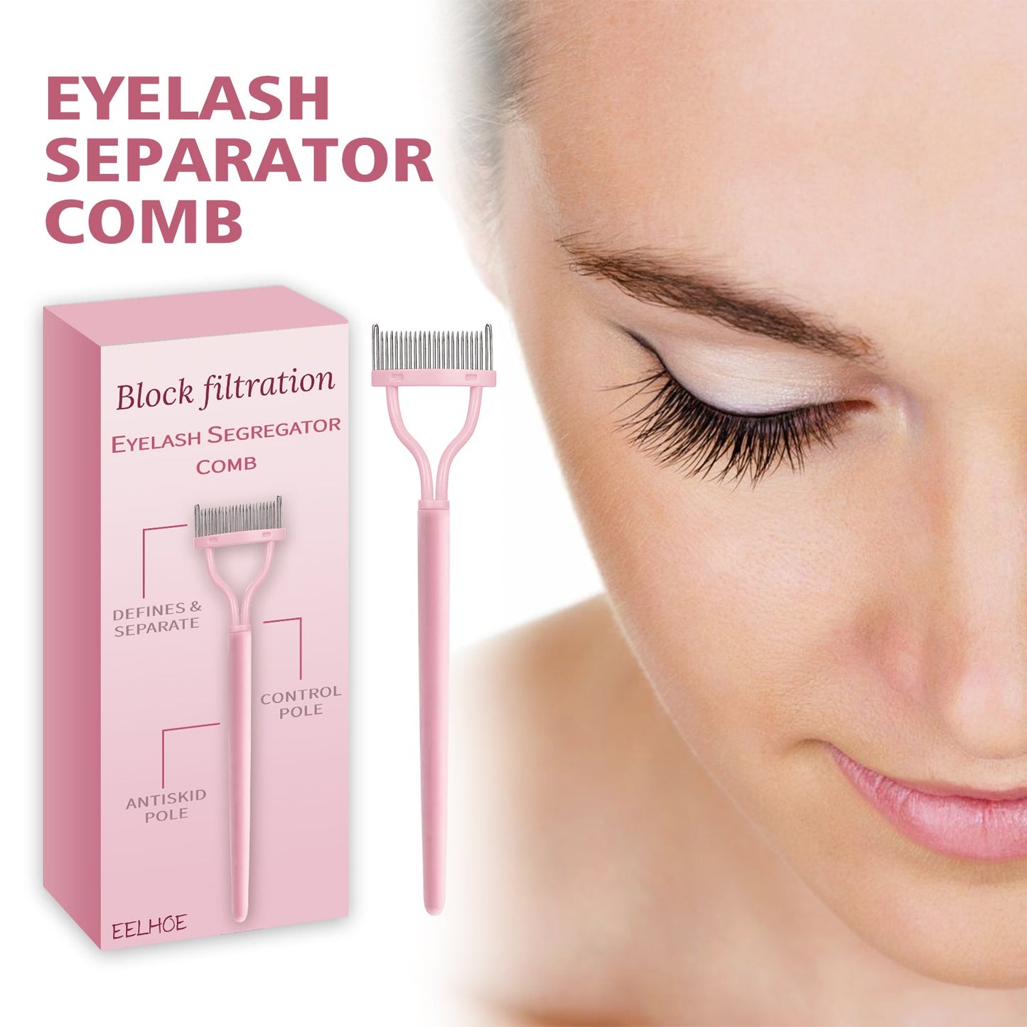 Eyelash Separator Comb for Clump-Free Lashes