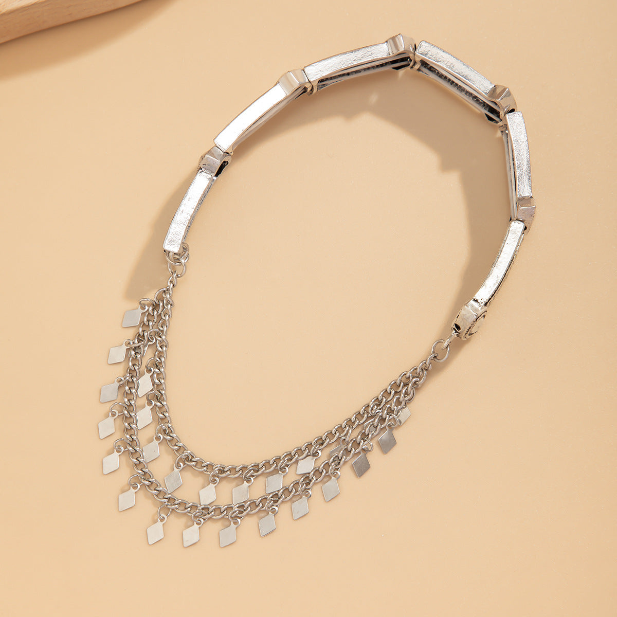 Punk style chain arm bracelet ethnic arm chain with adjustable opening - Korvel
