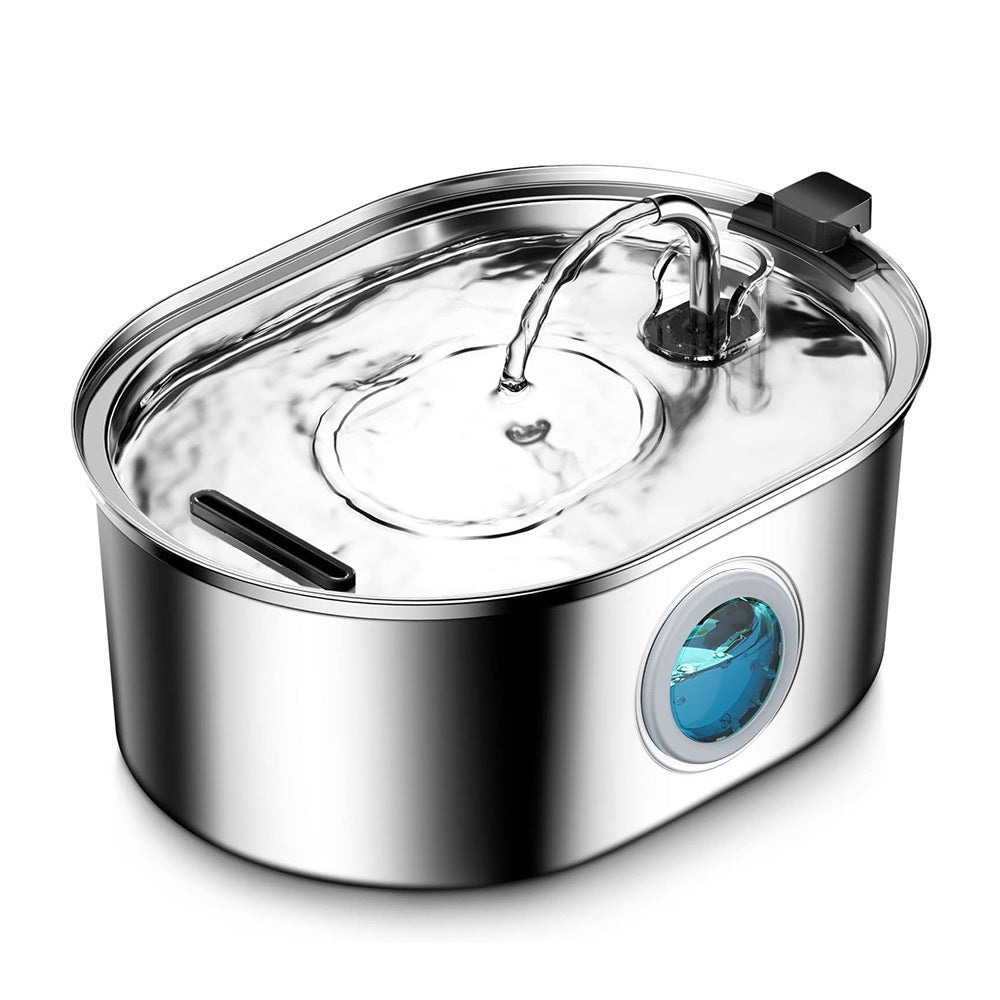 Distributeur d'eau intelligent en acier inoxydable premium pour animaux de compagnie