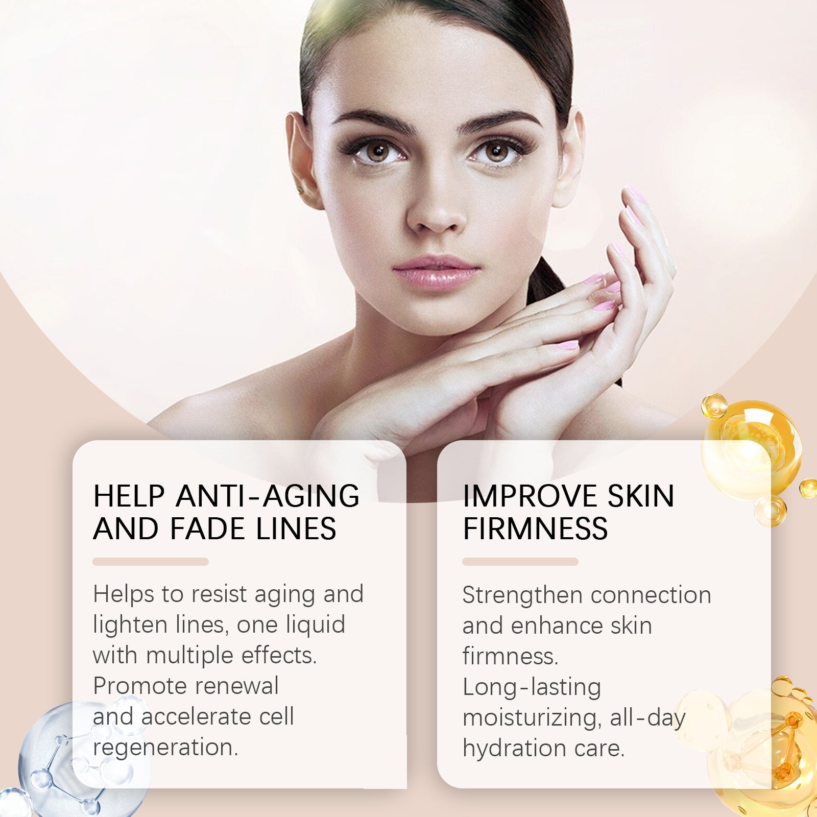 Firming Skin Essence, Brightening, Moisturizing And Smoothing Skin Line Firming Treatment Essence - Korvel