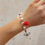 Sweet strawberry bow bracelet Bracelet temperament versatile imitation pearl vacation jewelry - Korvel