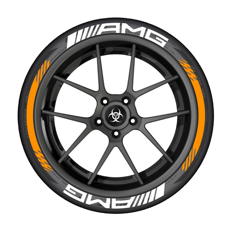 Premium 3D AMG Car Tire Sticker for Stylish Decoration