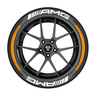 Premium 3D AMG Car Tire Sticker for Stylish Decoration