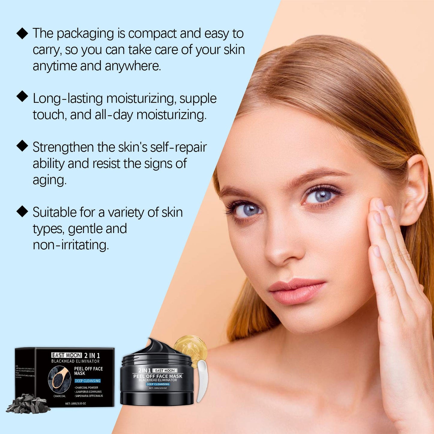 Bamboo Charcoal Cleansing Mask for Radiant Skin