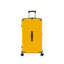 Luggage Set 4 pcs (20"/24"/29"/Travel Bag), PC+ABS Durable Lightweight Luggage with Collapsible Cup Holder TSA Lock, Yellow - Korvel