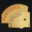 Waterproof Luxury Platinum Foil Poker Playing Cards Gold Plated Porker Cards - Korvel