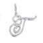 Hip Hop Grass Letter Pendant with Cuban Chain