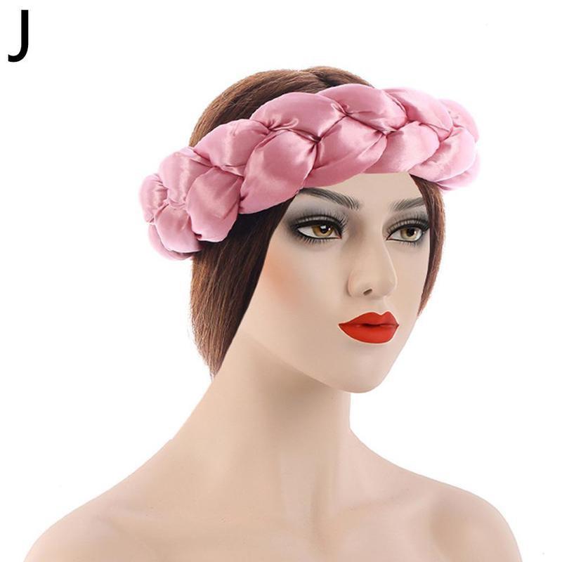 New Fashion Candy Color Women Braids Headbands Elastic Headwear Hair African Female Turban Bands Accessories Bandana Bandag L8y4 - Korvel