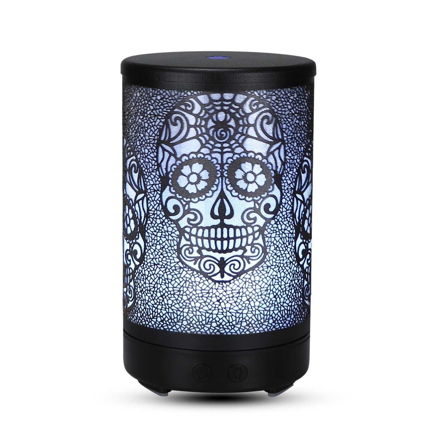 Diffuseur d'arômes ultrasonique Skull de 100 ml avec lumière LED