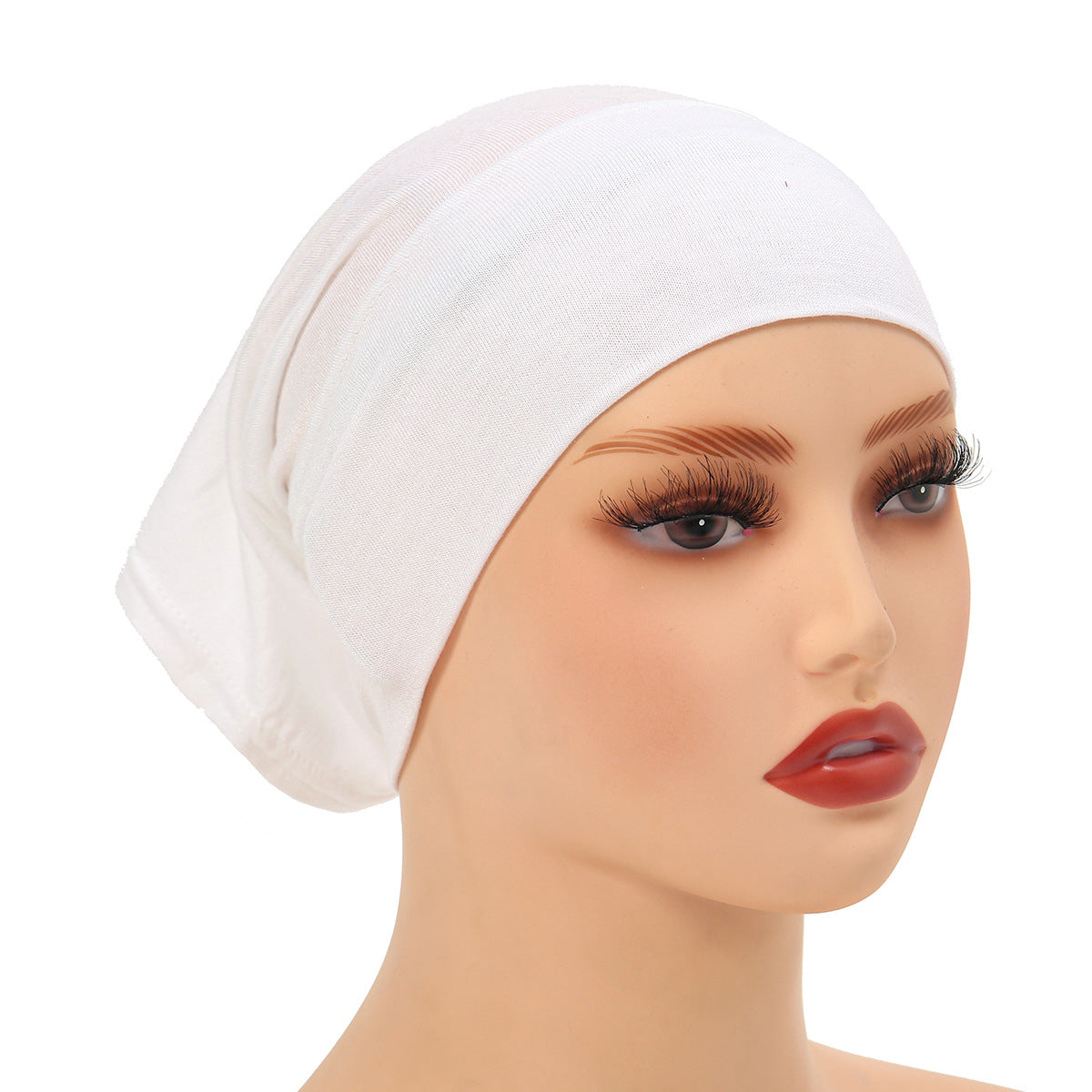 High-Quality Solid Color Silk-Cotton Lining Cap Women's Fashion Simple Versatile Wide-Brimmed Hat - Korvel