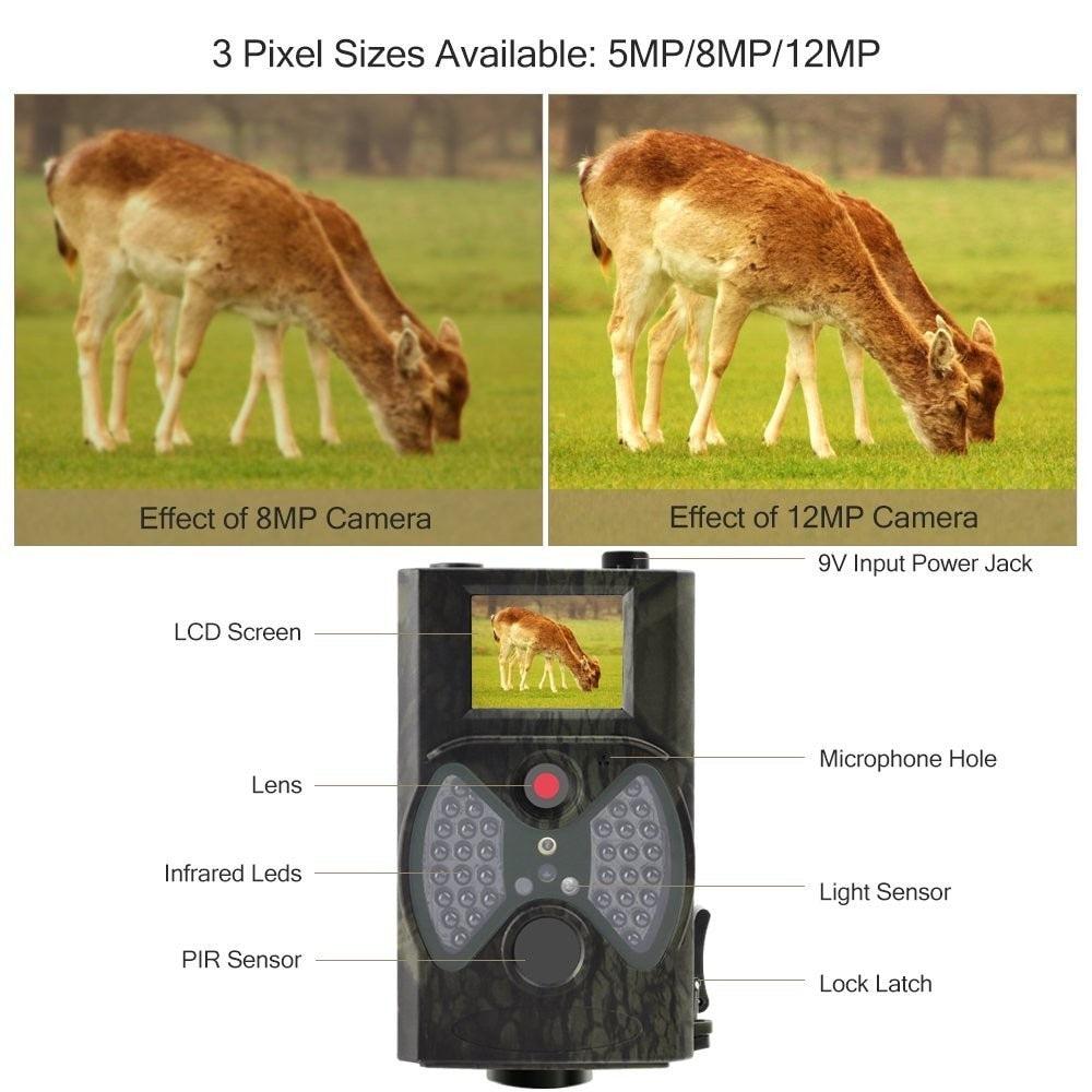 Hunting Trail Wild Camera HC300A Photo Trap Wildlife Wireless Cameras IR LED Night Vision Infrared Cams Surveillance - Korvel