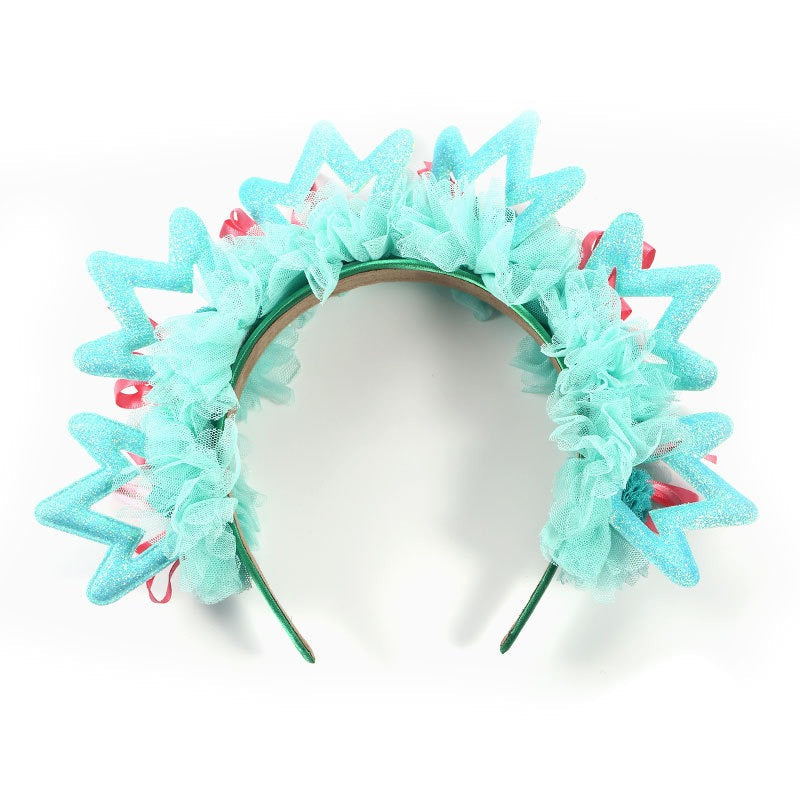 Fashionable new fabric crown hairband for women - Korvel