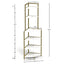 6-story corner open bookshelf, modern bookshelf, wooden frame, independent bookshelf unit, - Korvel