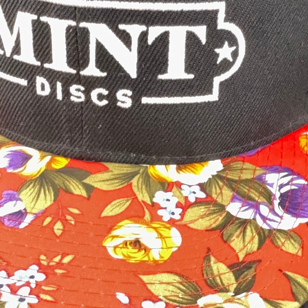 Mint Discs Flat Bill Snapback Hat - Fancy Print