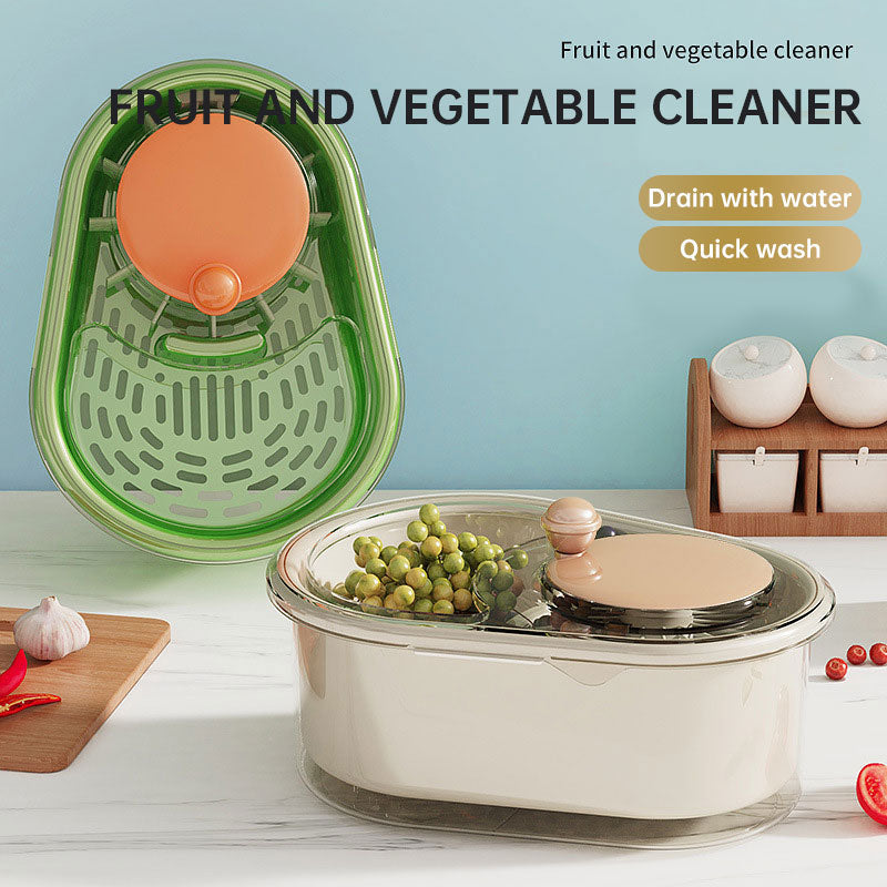 Fruit and vegetable washer drain basket household washing machine kitchen ingredients washing basket - Korvel