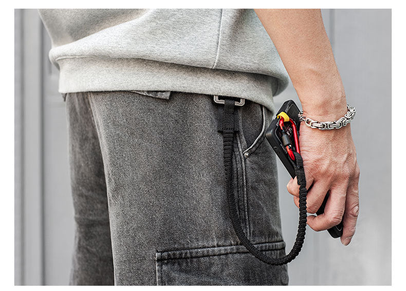 Func. tool rope, equip. tools, phone anti-loss hooks, bag & pant dec. ropes - Korvel