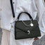 Chain PU Leather Detachable Shoulder Strap Handbag - Korvel