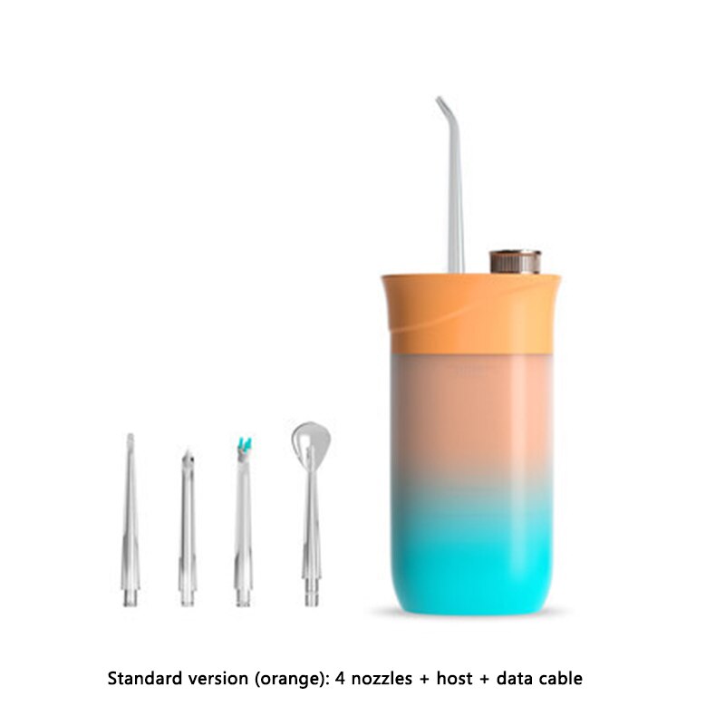Portable Oral Flusher Mini Water Toothpick Teeth Cleaner Dental Flusher Oral Teeth Cleaner Water Pulse Large-Volume 200ml - Korvel