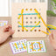 Montessori Early Education Children's Double Battle Pattern Rope Wearing Game Exercise Baby's Hand Eye Coordination Toy - Korvel