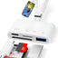 Dual line 4-in-1 mobile card reader suitable for Apple TypeC to TF/SD/USB/USB-C charging adapter - Korvel