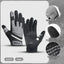 Outdoor sports warm anti slip wear-resistant shock-absorbing anti-collision touch screen road bike riding gloves - Korvel