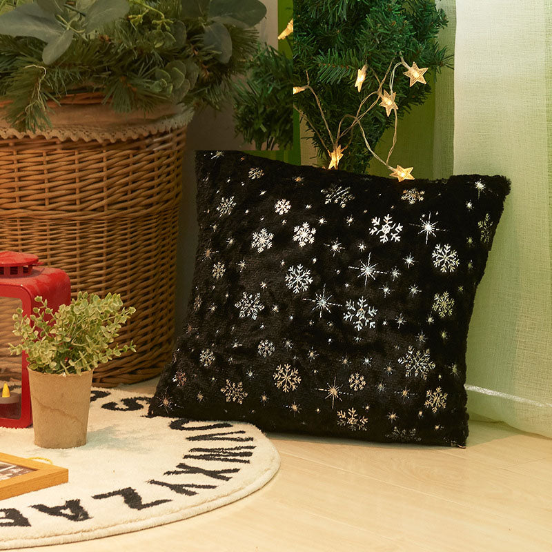Funda de Sofá de Nieve de Navidad de Peluche