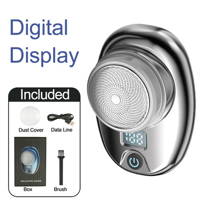 Mini portable rechargeable shaver powerful travel small steel cannon shaver car electric shaver - Korvel