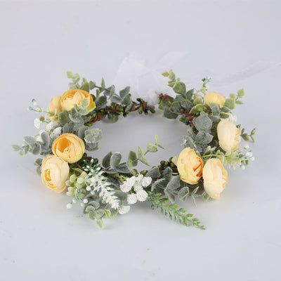 Elegant Forest Style Flower Wreath Headband