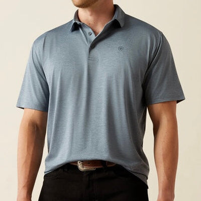 Ariat Men's Blue Charger Performance Polo - Korvel