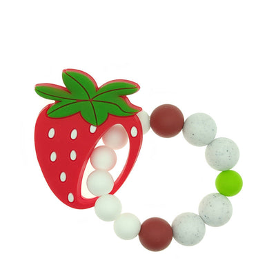 New baby cartoon fruit bracelet molar bracelet chewing teeth gum baby teething comfort toy - Korvel