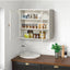 Cabinet mural moderne à deux portes avec portes en verre