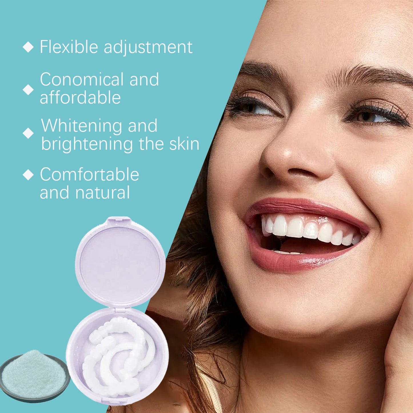 Adjustable Buckle Dentures for Comfortable Temporary Fillings