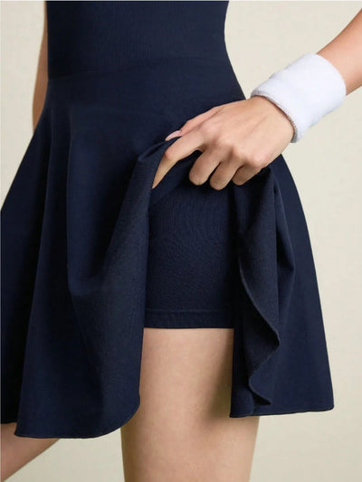 Backless Halter Neck Active Dress - Korvel