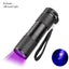 Mini Linterna UV 9LED para Detección de Tinta Invisible