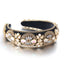 Super Sparkling Colored Diamond Pearl Baroque Retro Women's Sponge Head Hoop - Korvel