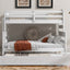 Wood Twin over Full Bunk Bed with Twin Size Trundle  White - Korvel