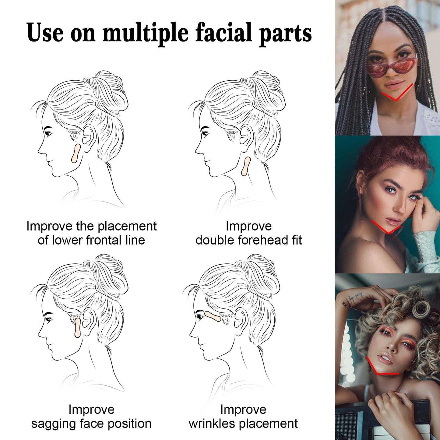 Invisible Patch Face Lift Fade Fine Lines Tighten Lift Jaw Muscle Shaping Patch Shrink Patch - Korvel