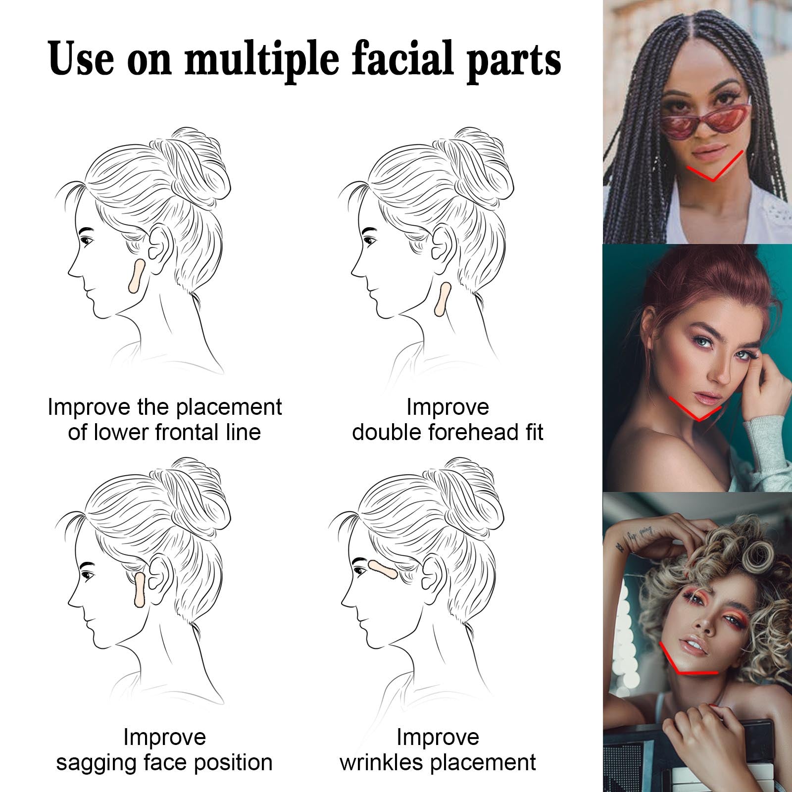 Invisible Patch Face Lift Fade Fine Lines Tighten Lift Jaw Muscle Shaping Patch Shrink Patch - Korvel