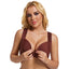 Smooth thin bra front buckle sexy gathering without steel ring adjustment women's underwear - Korvel