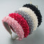 Hair Hoop Baroque Sponge Pearl Hair Accessories Women's Handmade Beaded Multicolor European and American Broad-brimmed Headband - Korvel