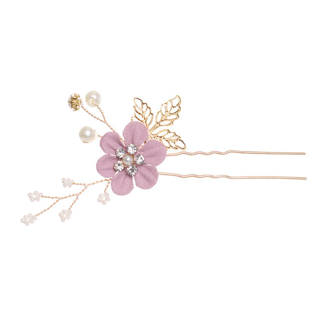 Peignes à cheveux en fleurs bleues de luxe pour les mariages et les occasions spéciales
